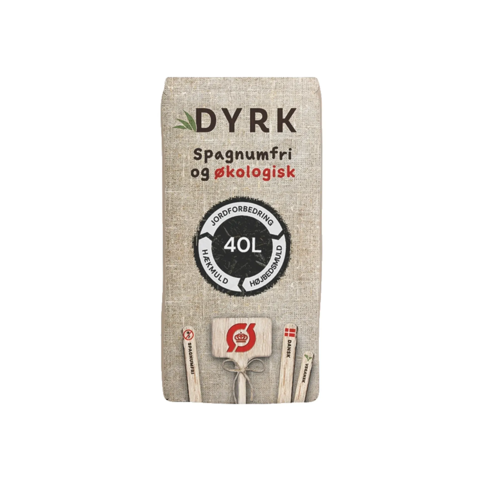 DYRK Jord > ØKOLOGÍSK OG SPAGNUMFRI JORDFORBEDRING 40 L