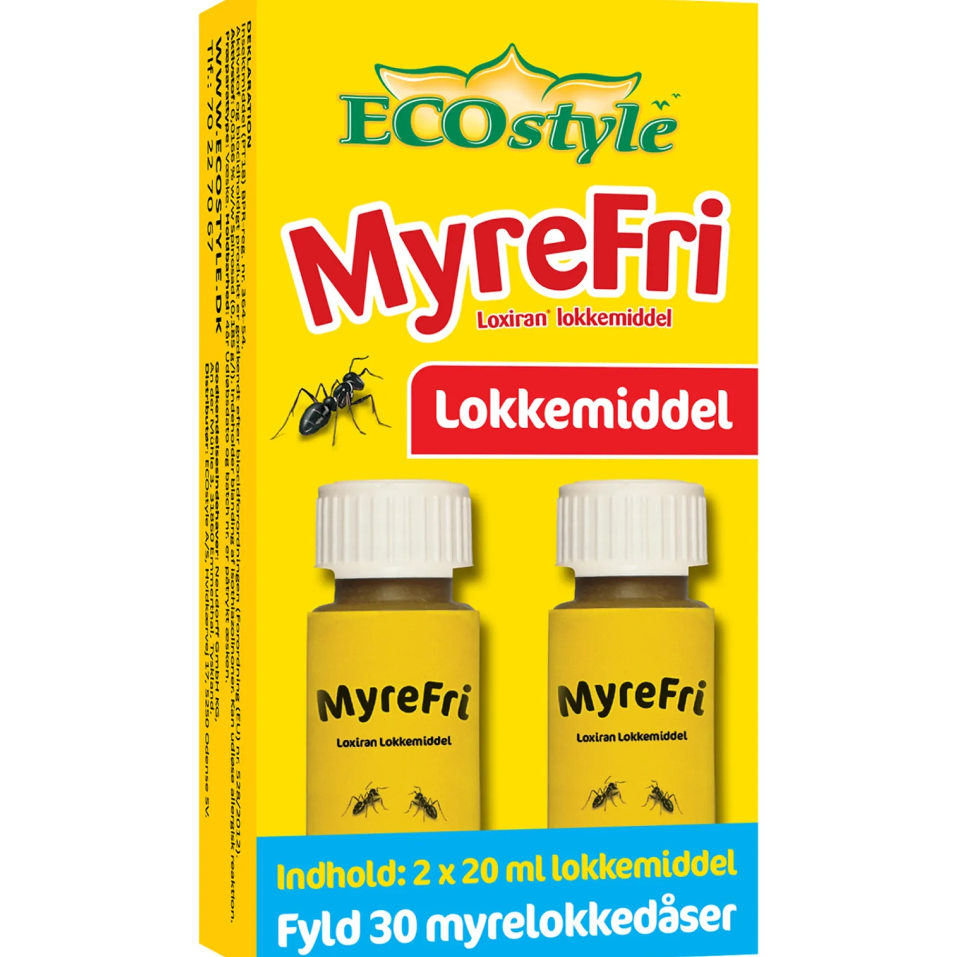 ECOstyle Bekæmpelsesmidler > TIL LOKKEDÅSER KONCENTRAT MYREFRI 2X20 ML