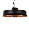 Eurom Terrassevarmere > 4 FARVER LED LYS TERRASSEVARMER SORT 1500 W