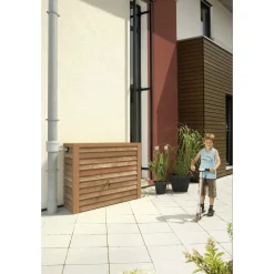 Garantia Regnvandstønder & Regnvandsbeholdere > WOODY 350 L REGNVANDSBEHOLDER 40 X 124 X 100 CM LYS BRUN