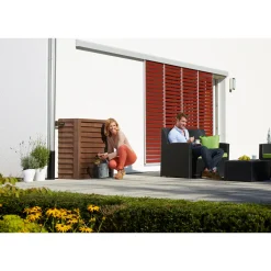 Garantia Regnvandstønder & Regnvandsbeholdere > WOODY 350L REGNVANDSBEHOLDER 400X1000X1240 MM MØRK BRUN