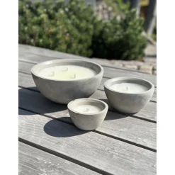 Garden Life Haveindretning > UDENDØRS STEARINLYS BETON GRÅ Ø17,8XH10,6 CM
