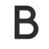 Habo Postkasser & Standere > B BOGSTAV SORT