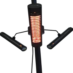 Heat1 Terrassevarmere > 212-350 TERRASSEVARMER SORT 670 W X 3