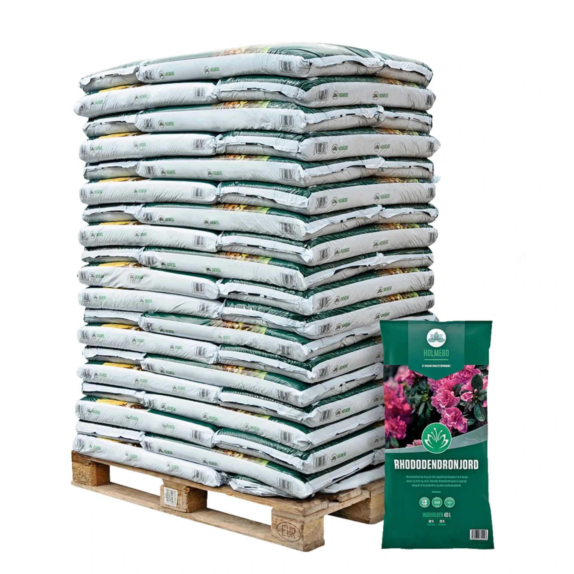 HOLMEBO Jord > 60 POSER Á 40 LTR RHODODENDRON JORD 2400 L