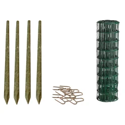 Hortus Trådhegn & Volierenet > HEGN GRØN PLASTBELAGT 0.80 X 25 M