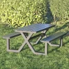 Hortus Bord- & Bænkesæt > X-MODEL 801-090 BØRN BORDBÆNKESÆT SORT