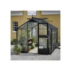 Juliana Drivhuse > COMPACT DRIVHUS 3 MM HÆRDET GLAS HELE BANER ANTRACIT 6,6 M2