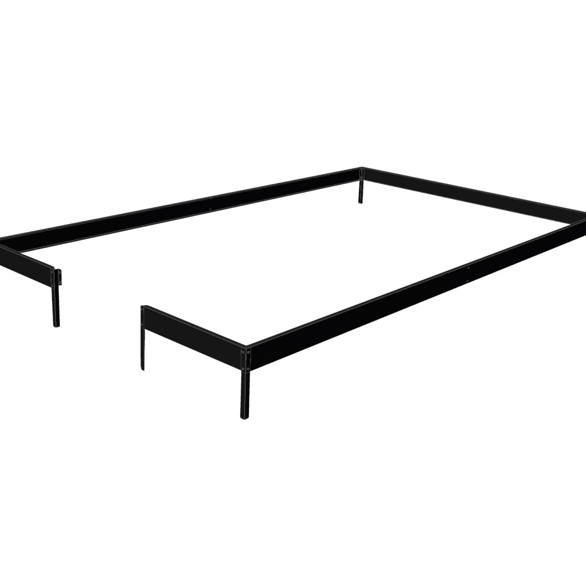 Dame Juliana Drivhusfundamenter > COMPACT STÅLFUNDAMENT SORT 5 M²