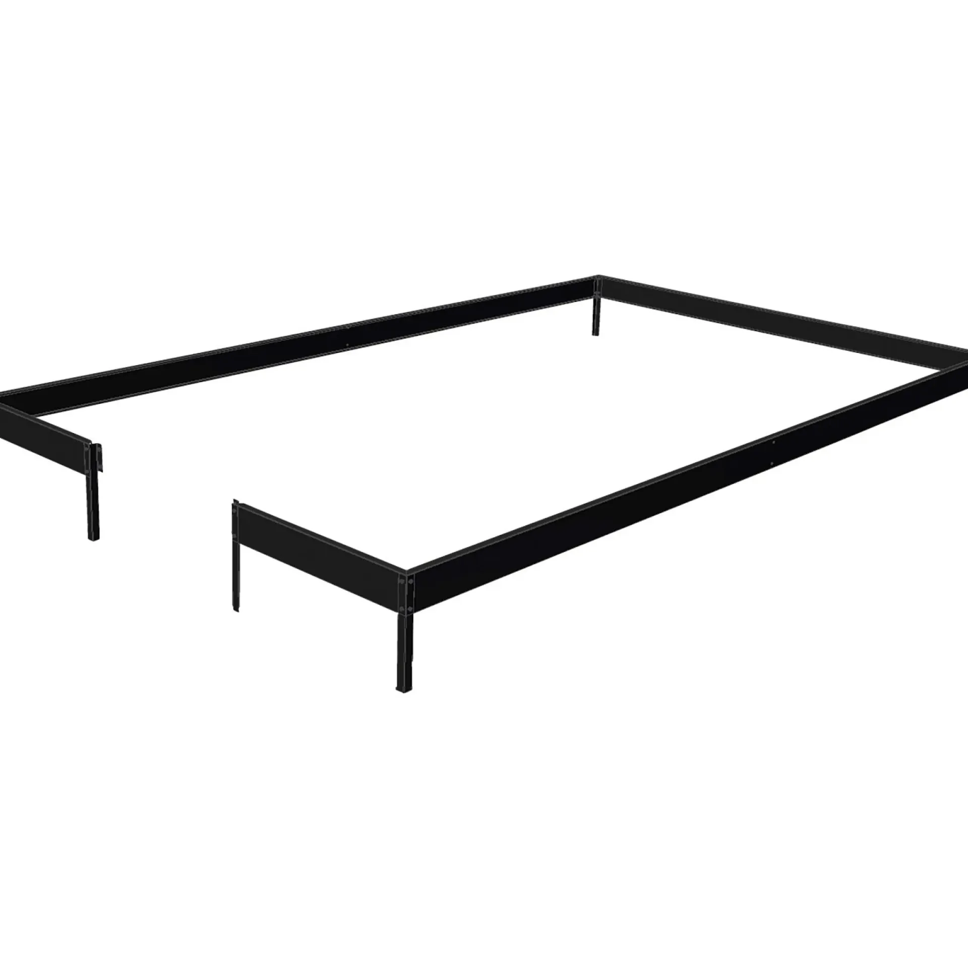 Dame Juliana Drivhusfundamenter > COMPACT STÅLFUNDAMENT SORT 5 M²