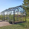 Juliana Drivhuse > JUBII 60 EKSKL. SOKKEL DRIVHUS 3 MM HÆRDET GLAS HELE BANER SORT 15,1 M2