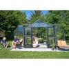Juliana Orangerier > ORANGERI DRIVHUS 3 MM HÆRDET GLAS HELE BANER ANTRACIT 21,5 M2