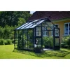 Juliana Drivhuse > PREMIUM DRIVHUS 3 MM HÆRDET GLAS HELE BANER ANTRACIT 8,8 M2