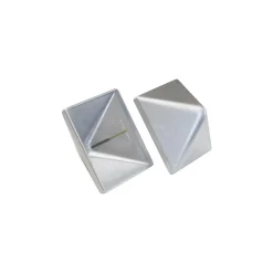 Kokille Stolper & Pæle > PYRA 104 STOLPEHAT ALUMINIUM GRÅ 104 X 104 MM