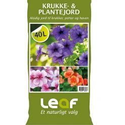 Leaf Jord > KRUKKE- OG PLANTEJORD 40L