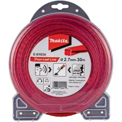 Makita Tilbehør Havemaskiner > FOUR-LEAF E-01834 RØD TRIMMERTRÅD