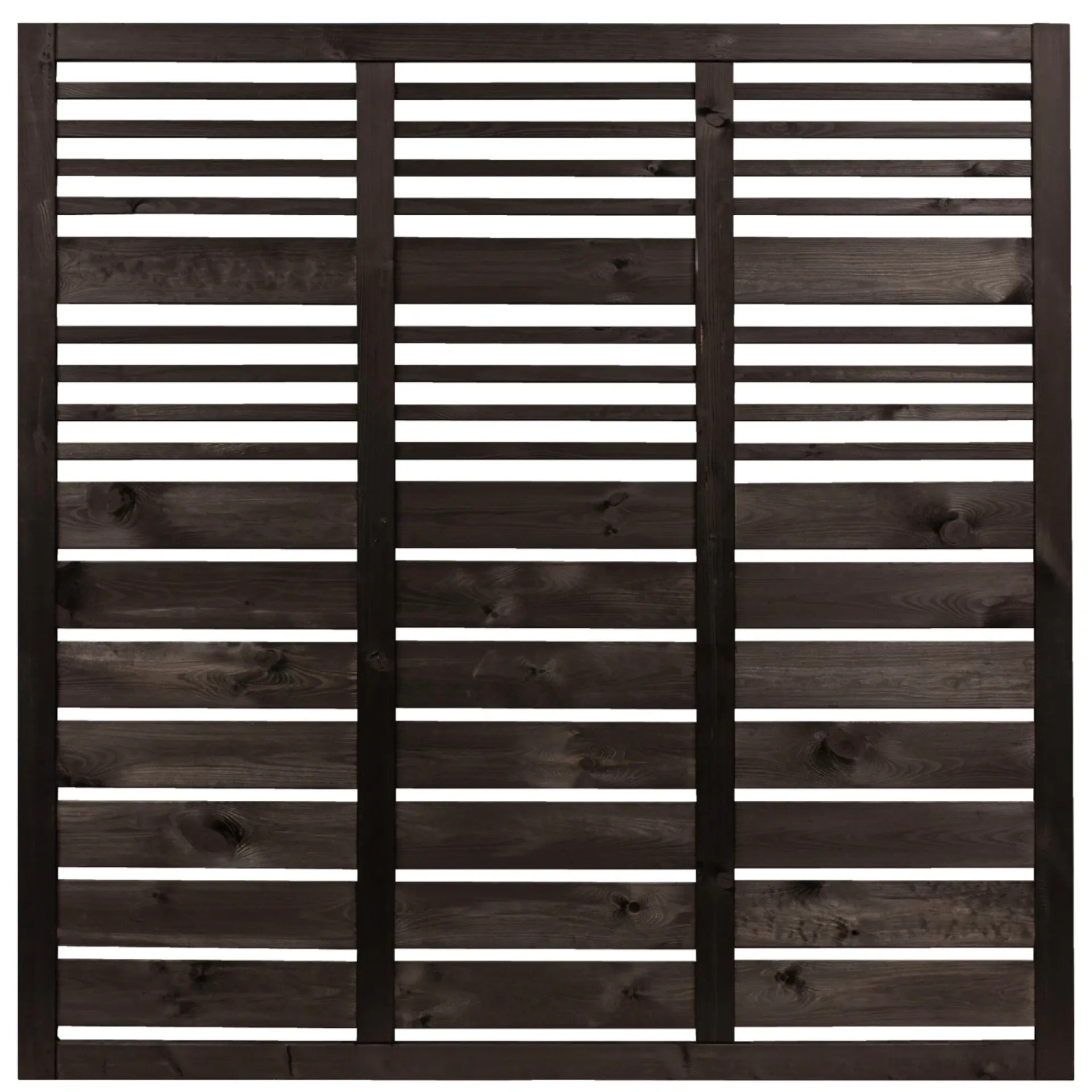 Nordic Fence Træhegn > LINEAR HEGN TRYKIMPRÆGNERET SORT 3.50 X 180 CM