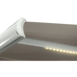 Outfit Parasoller & Markiser > LIANA M/LED MARKISE M/MOTOR TAUPE/HVID 350 CM