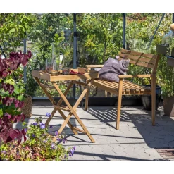 Outrium Tilbehør Havemøbler > BENSTEL TIL SERVERINGSBAKKE NATUR TEAK