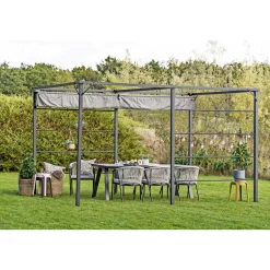 Outrium Pavilloner > CHANIA MED RULLETAG PERGOLA 2.98 X 3.98 M