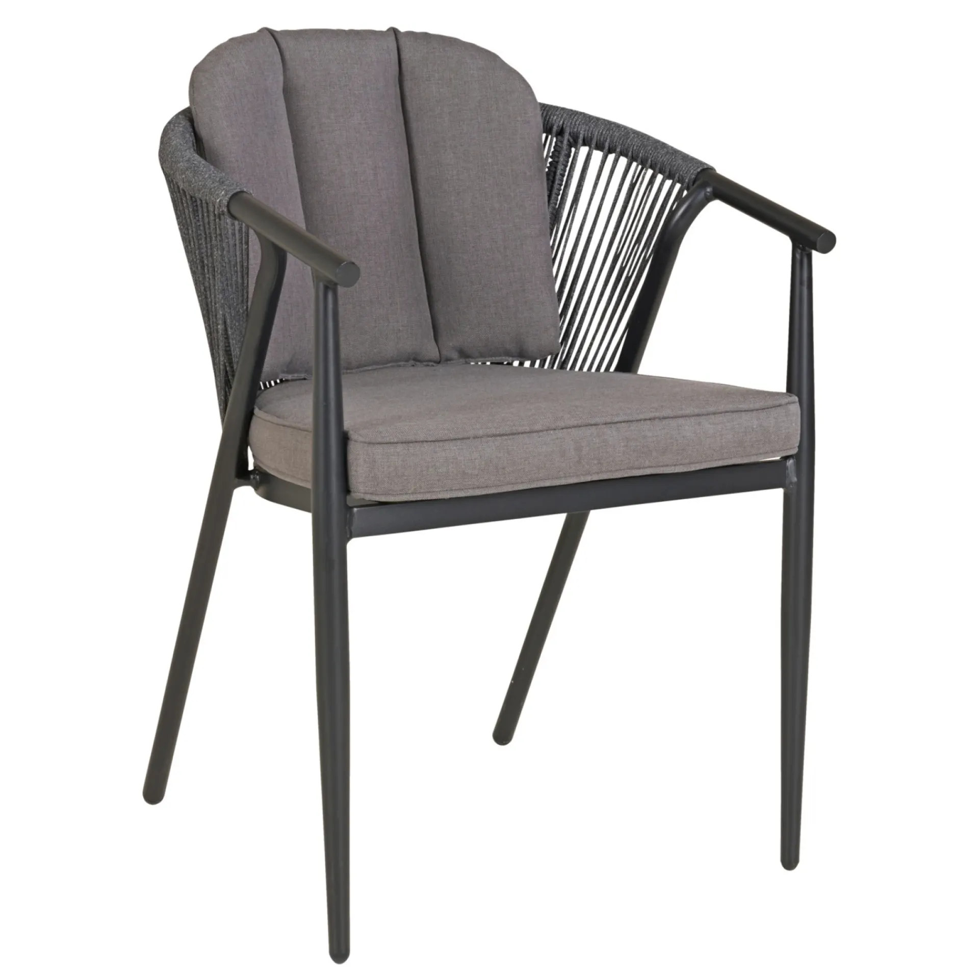 Outrium Havehynder > COMO HAVESTOL RYGHYNDE ANTRACITGRÅ 5 X 44 X 36 CM