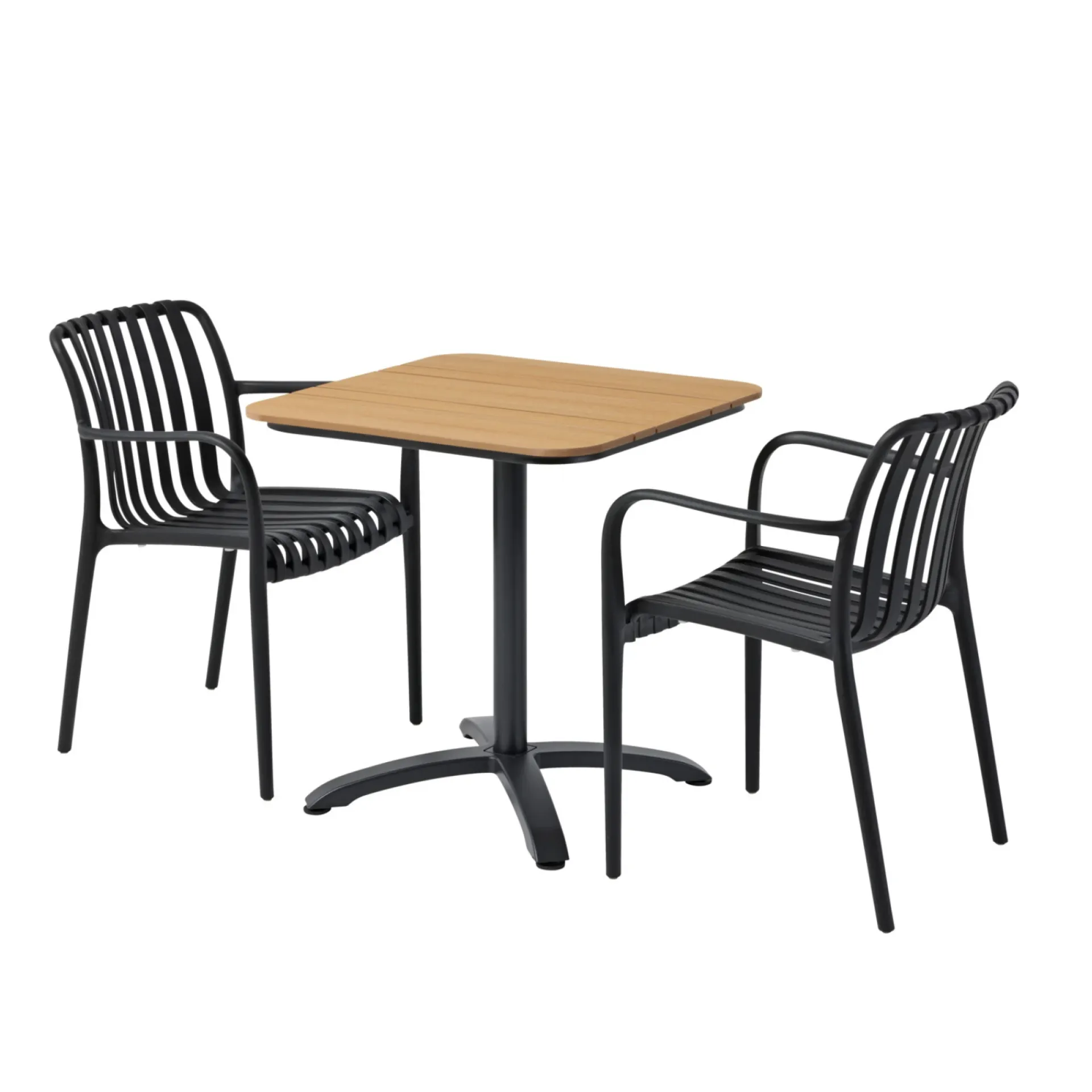 Outrium Cafesæt > FARO/MURCIA BORD + 2 STOLE CAFESÆT SORT