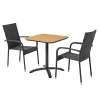 Outrium Cafesæt > FARO/NAPOLI BORD + 2 STOLE CAFESÆT SORT