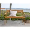 Outrium Havebænke > GILI MED RYGLÆN HAVEBÆNK TEAK 120 CM