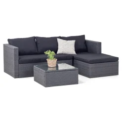 Outrium Lounge Havemøbler > JAMAICA SOFASÆT SORT