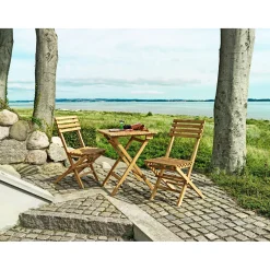 Outrium Cafesæt > MALANG MED 2 STOLE CAFESÆT TEAK