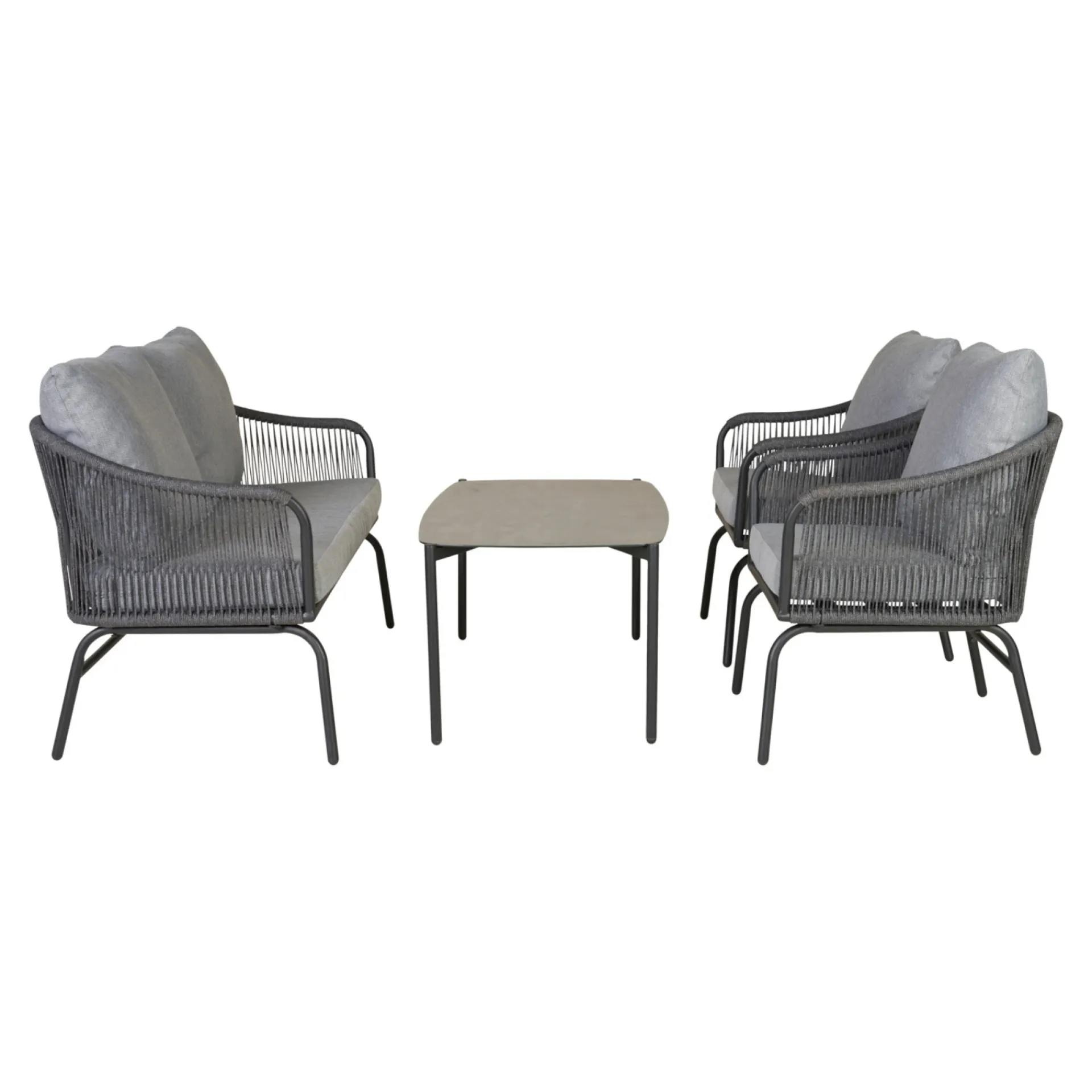 Outrium Lounge Havemøbler > PALMA INKL. HYNDER SOFASÆT GRÅ