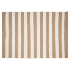 Outrium Tilbehør Havemøbler > PONZA UDENDØRSTÆPPE GENANVENDT PLAST (PET) BEIGE / OFF WHITE 140X200 CM