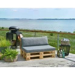 Outrium Havehynder > SALINA VANDAFVISENDE PALLE RYGHYNDE ANTRACITGRÅ 12 X 40 X 120 CM