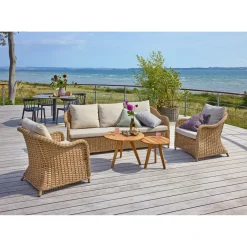 Outrium Lounge Havemøbler > SYMI/SAMUI SOFASÆT NATUR