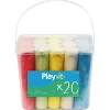 Play>it Havespil > FARVEKRIDT - 20 STK. - 5 FARVER FARVEKRIDT