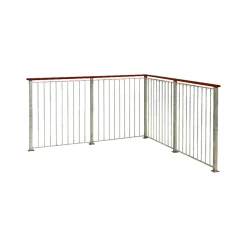 Plus Hegn Nemt Vedligehold > BASIC GELÆNDER VARMGALVANISERET 90 X 98 CM