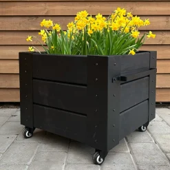 Plus Højbede & Plantekasser > BLOMSTERKASSE SORT 45 X 50 X 46 CM