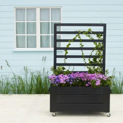 Plus Højbede & Plantekasser > BLOMSTERKASSE SORT 130 X 50 X 87 CM