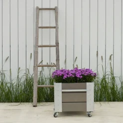 Plus Højbede & Plantekasser > CUBIC BLOMSTERKASSE GRÅBRUN 45 X 46 X 50 CM
