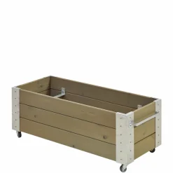 Plus Højbede & Plantekasser > CUBIC BLOMSTERKASSE GRÅBRUN 45 X 50 X 120 CM