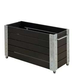 Plus Højbede & Plantekasser > CUBIC BLOMSTERKASSE SORT 50 X 70 X 120 CM