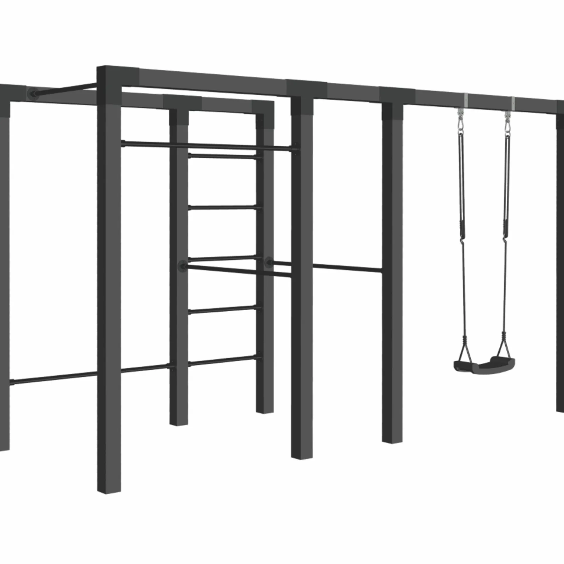 Plus Udendørs Træning > FITNESSSTATIV 220 X 138 X 380 CM SORT