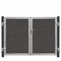 Plus Komposithegn > FUTURA HØJRE DOBBELTLÅGE SKIFFERGRÅ/SORT 213 X 145 CM