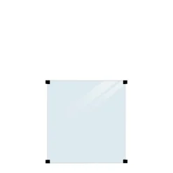 Plus Glashegn > GLASHEGN LAMINERET KLART 90 X 91 X 90 X 0.80 CM