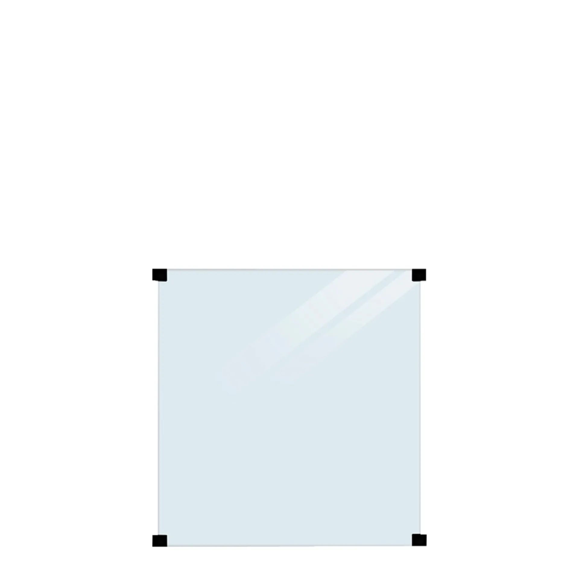 Plus Glashegn > GLASHEGN LAMINERET KLART 90 X 91 X 90 X 0.80 CM