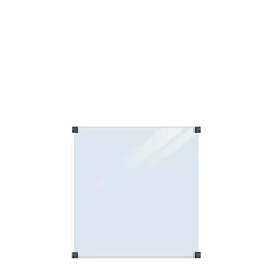 Plus Glashegn > GLASHEGN LAMINERET KLART 90 X 91 X 90 X 0.80 CM