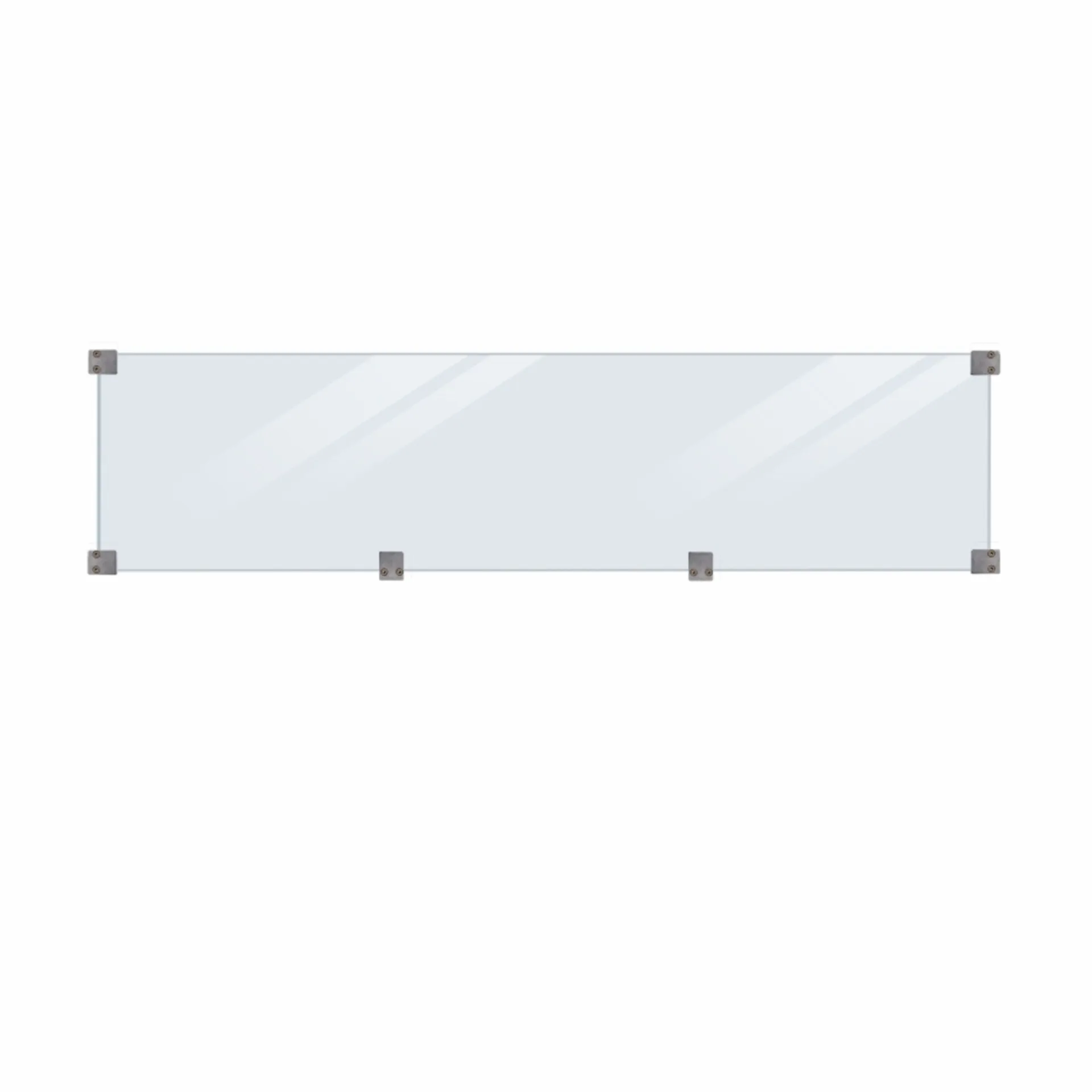 Plus Træhegn > GLAS T/KLINK-/PLANKEHEGN TRYKIMP. GRUNDMALET KLAR 174 X 44.60 CM