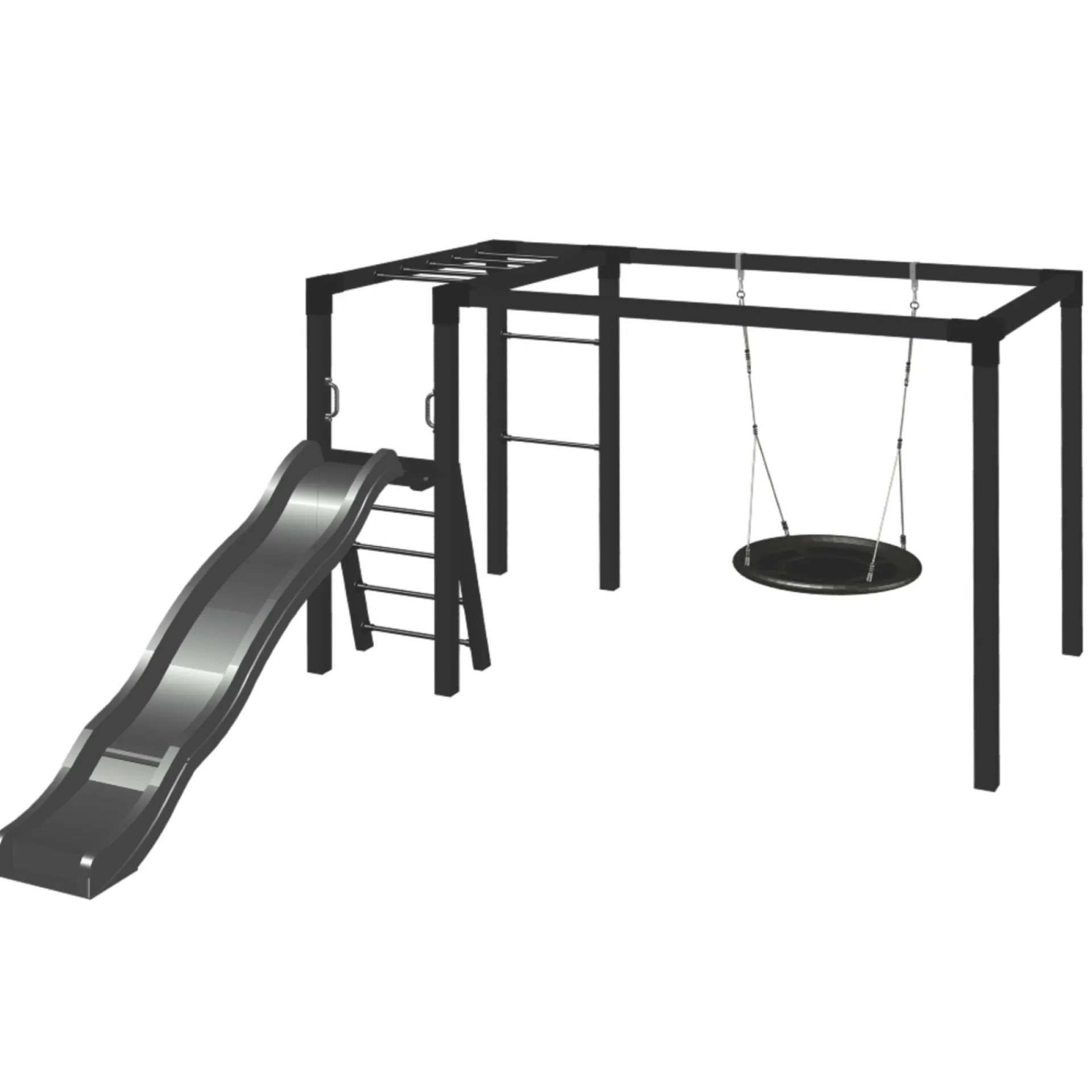 Plus Udendørs Træning > GYNGESTATIV 208 X 198 X 340 CM SORT