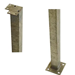 Plus Stolper & Pæle > HJØRNE STÅLSTOLPE VARMGALVANISERET STÅL 4.50 X 4.50 X 103.30 CM