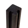 Plus Stolper & Pæle > HJØRNESTOLPE TRYKIMPRÆGNERET NTR KL. A OG GRUNDMALET SORT 9 X 9 X 268 CM